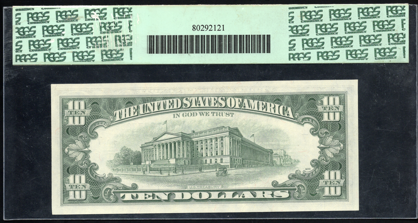 FR 2023-G 1977 $10 FRN PARTIAL BACK to FACE ERROR