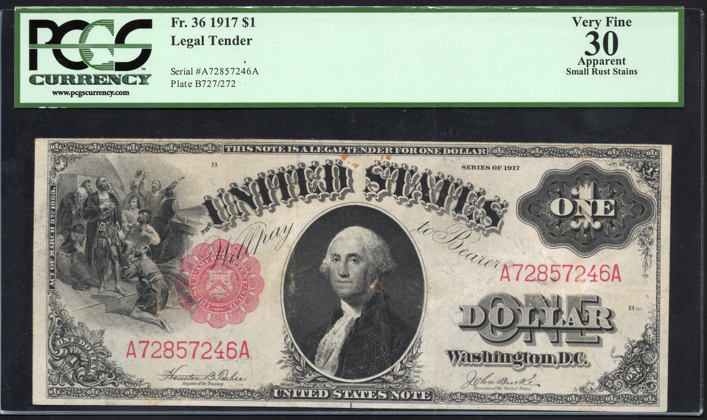 FR 36 1917 $1 Legal Tender