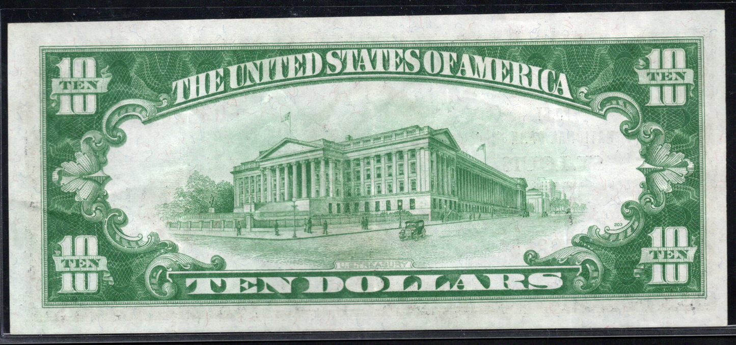 1929 $10 First National Bank In St. Louis Missouri CH #170
