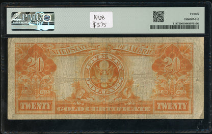 Fr 1187 1922 $20 Gold Certificate PMG 20 VF