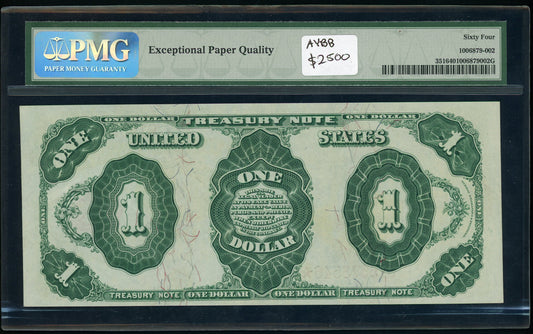 Fr 351 1891 $1 Treasury Note PMG 64 EPQ