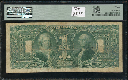 Fr 224 1896 $1 Silver Certificate PMG 15 Choice Fine