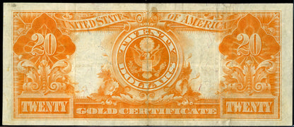 1922 $20 Gold Certificate
