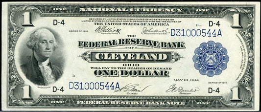 1914 $1 FRBN Cleveland