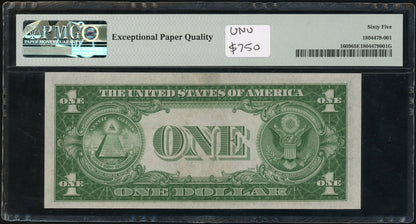 Fr 1609 1935A Experimental (R) Silver Certificate PMG 65 EPQ Gem UNC