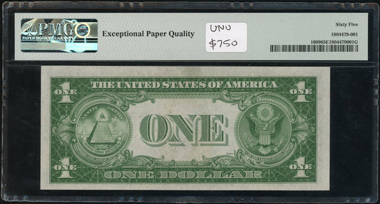 Fr 1609 1935A Experimental (R) Silver Certificate PMG 65 EPQ Gem UNC