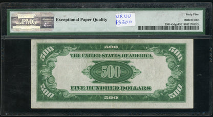 Fr 2201-Gdgs 1934 $500 Federal Reserve Note Chicago PMG 45 EPQ Choice XF