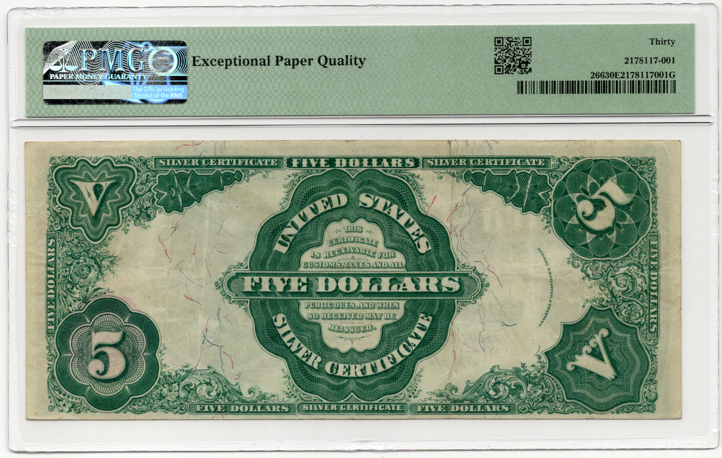 FR 266 1891 $5 Silver Certificate