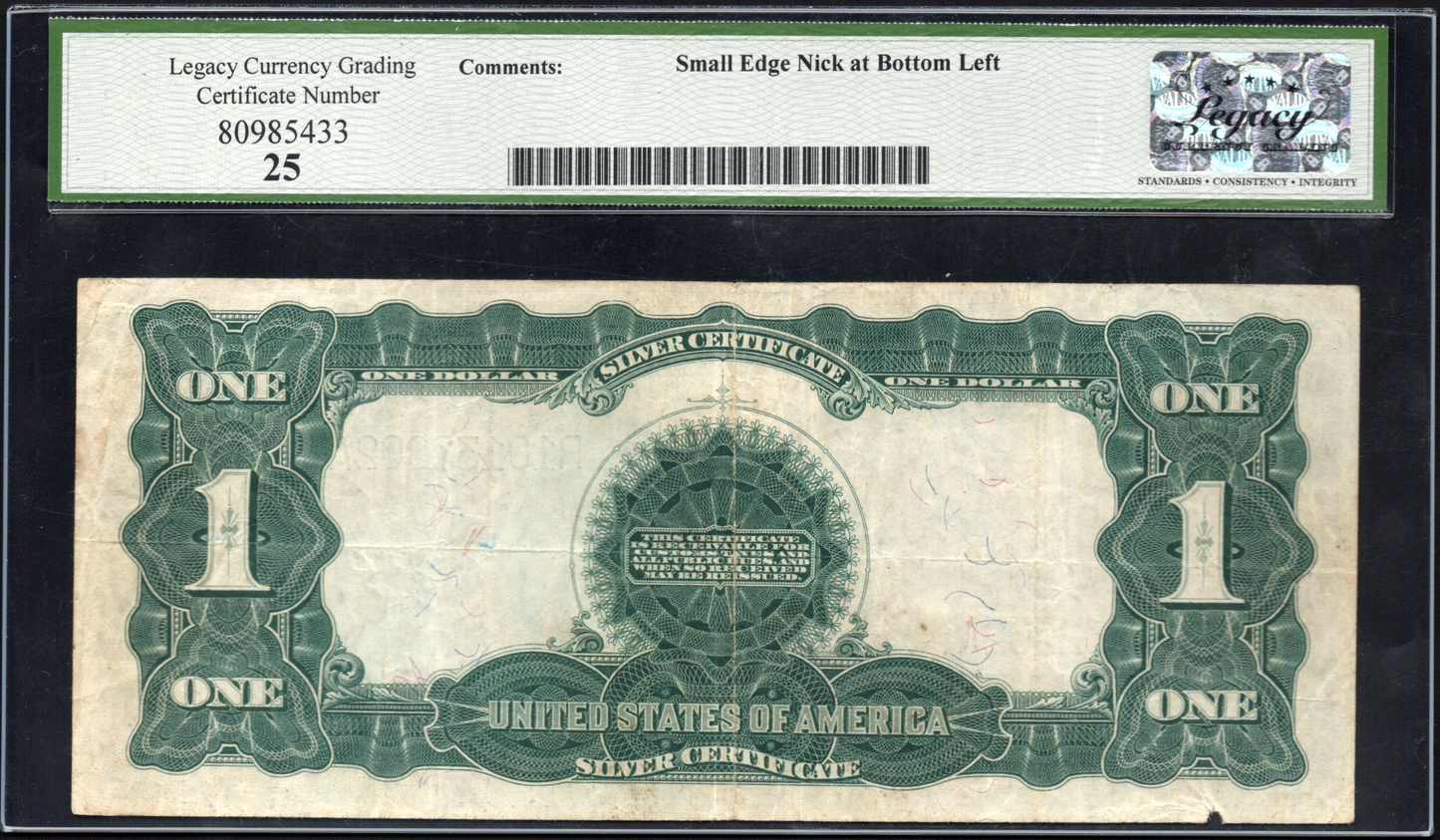 FR 236m 1899 $1 Silver Certificate MULE "Black Eagle"