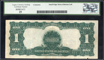 FR 236m 1899 $1 Silver Certificate MULE "Black Eagle"