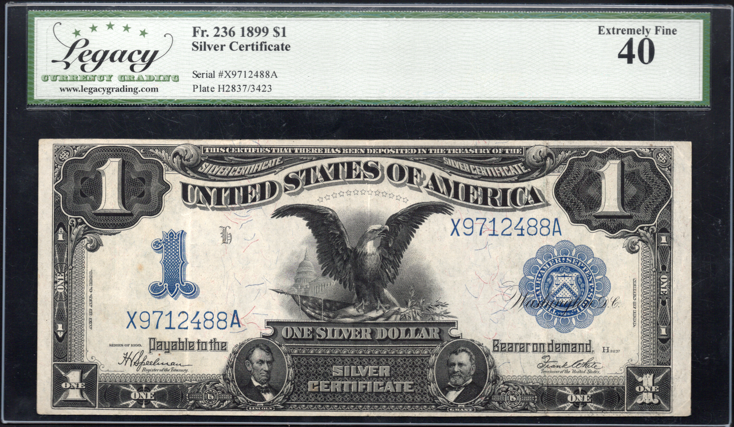 FR 236 1899 $1 Silver Certificate "Black Eagle"