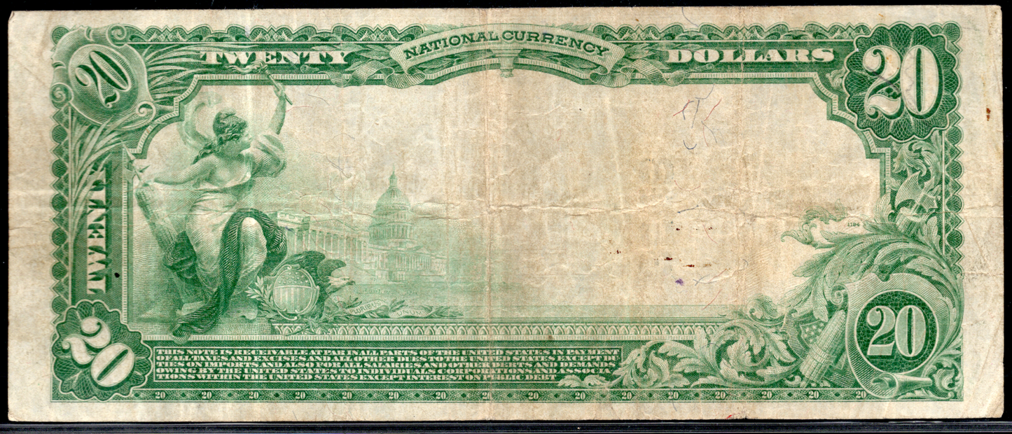 1902 $20 The Illinois NB of Springfield, Illinois CH # 3548