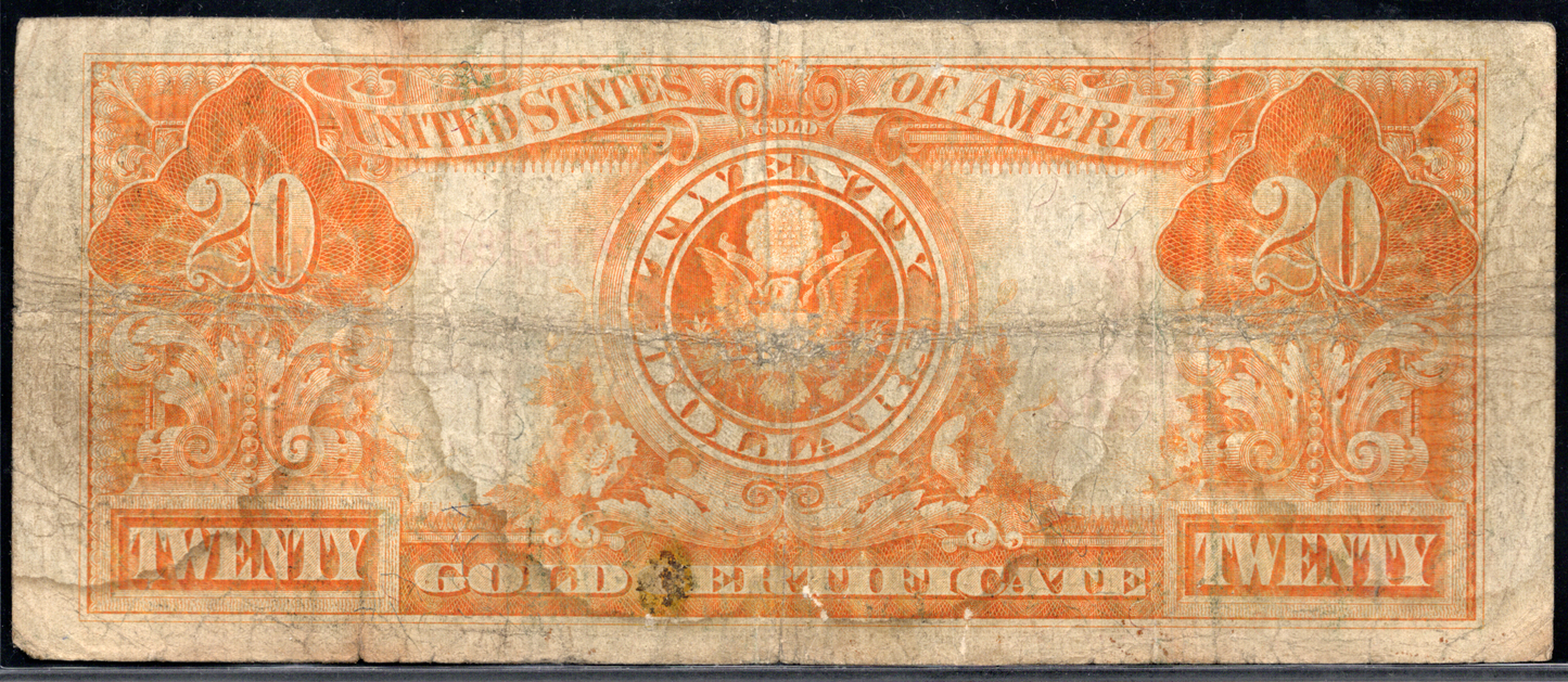 1922 $20 Gold Certificate