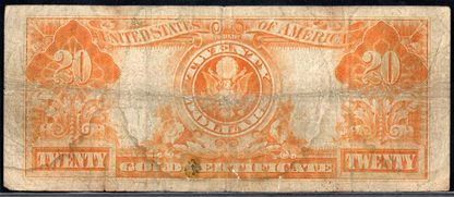 1922 $20 Gold Certificate
