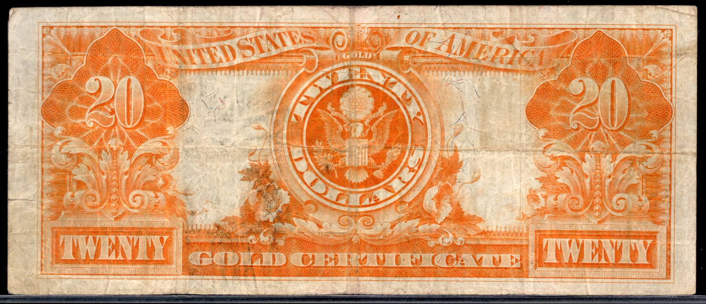 1922 $20 Gold Certificate