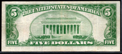1929 $5 NB of the Republic of Chicago, Illinois CH # 4605