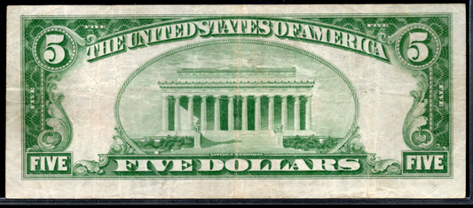 1929 $5 NB of the Republic of Chicago, Illinois CH # 4605
