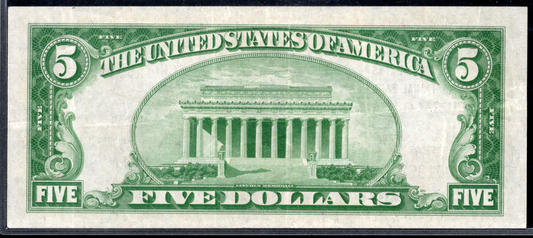 1929 $5 Citizens NB of Chicago Heights, Illinois CH # 13373 Type 2 SCARCE