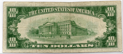 1934D $10 Silver Certificate