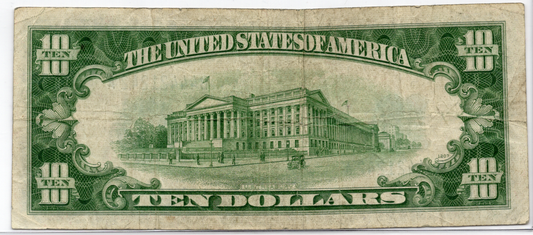 1934D $10 Silver Certificate