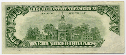 1981 $100 FRN Bottom Left Fold Over ERROR