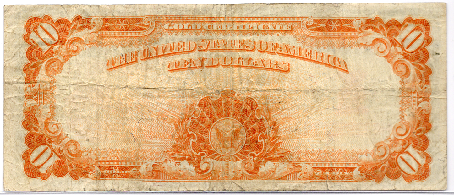 1922 $10 Gold Certificate