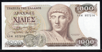 Greece P# 202 1987 Bank of Greece 1000 Drachmai