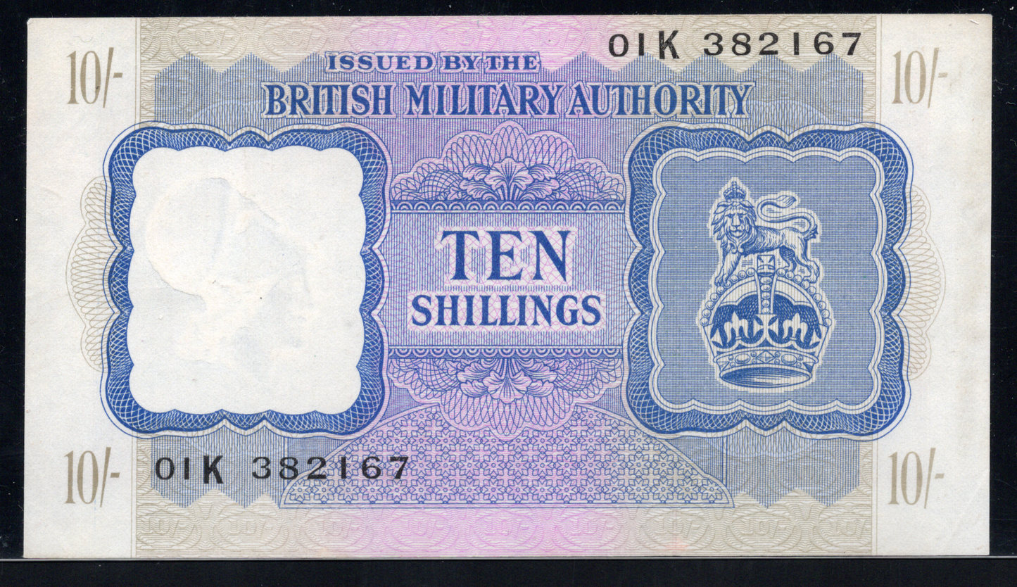P# MS ND (1943) British Military Authority 10 Shilling