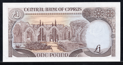 Cyprus P# 53 1989 Central Bank of Cyprus 1 Pound