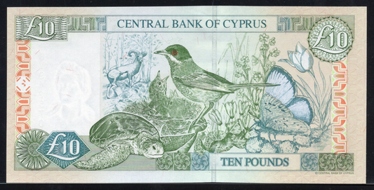 Cyprus 2005 Central Bank of Cyprus 10 Pound UNC