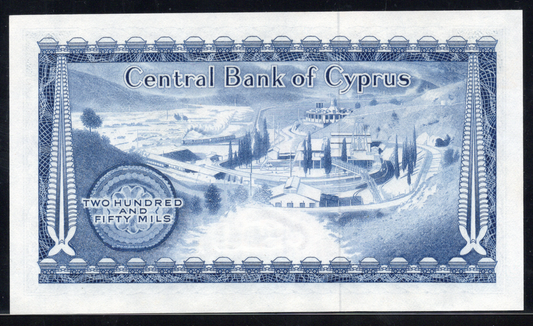 Cyprus P# 41b 1974 Central Bank of Cyprus 250 Mil UNC