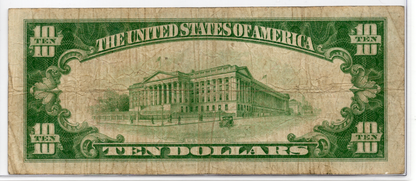 1929 $10 First NB of Cushing Oklahoma CH# 6893