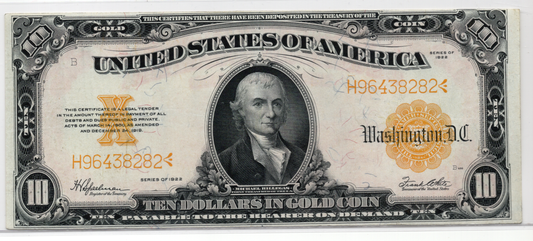 FR 1173 1922 $20 Gold Certificate