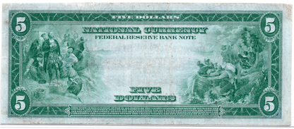 1918 $5 FRBN Atlanta