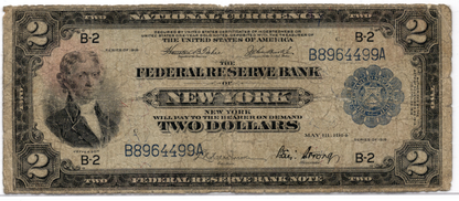 1918 $2 FRBN New York