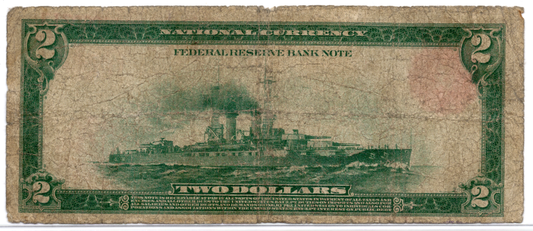 1918 $2 FRBN New York