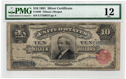 FR 299 1891 $10 Silver Certificate