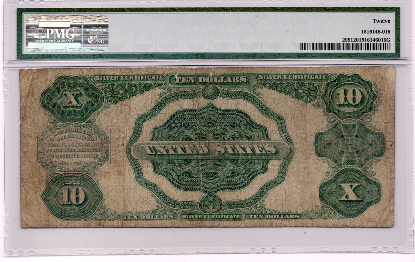 FR 299 1891 $10 Silver Certificate