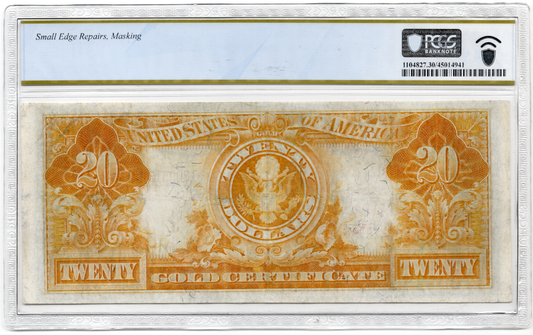 FR 1179 1905 $20 Gold Certificate TECHNICOLOR