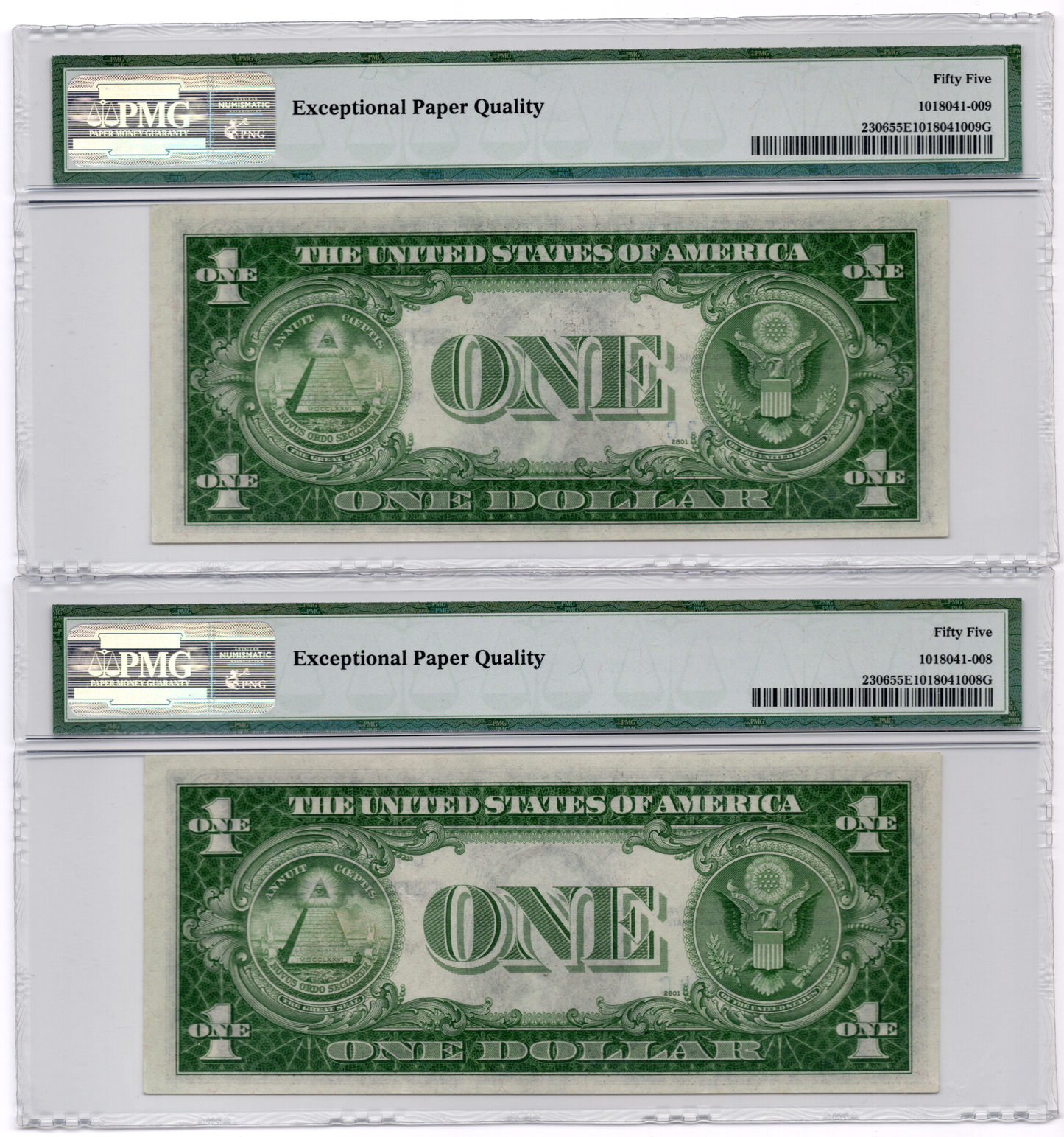 FR 2306 1935A $1 North Africa WWII Emergency Issue CONSECUTIVE PAIR