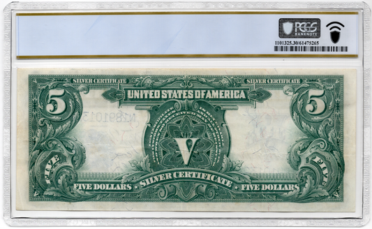 FR 280m 1899 $5 Silver Certificate, Mule, Blue