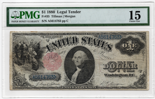 FR 35 1880 $1 Legal Tender