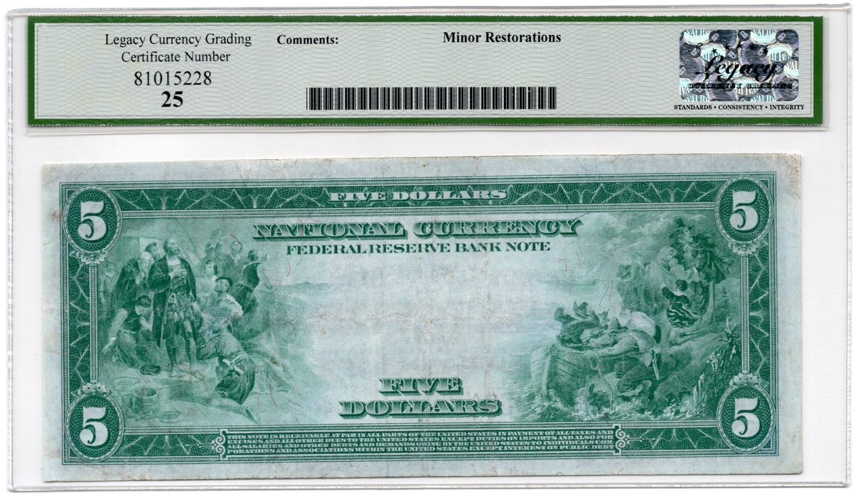 FR# 790 1918 $5 FRBN Atlanta