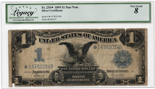 FR 235* 1899 $1 Silver Certificate STAR