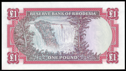Rhodesia P# 28D 1968 Reserve Bank of Rhodesia 1 Pound