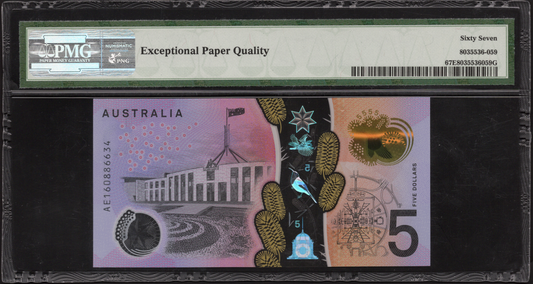 Australia P# 62a 2016 Reserve Bank $5