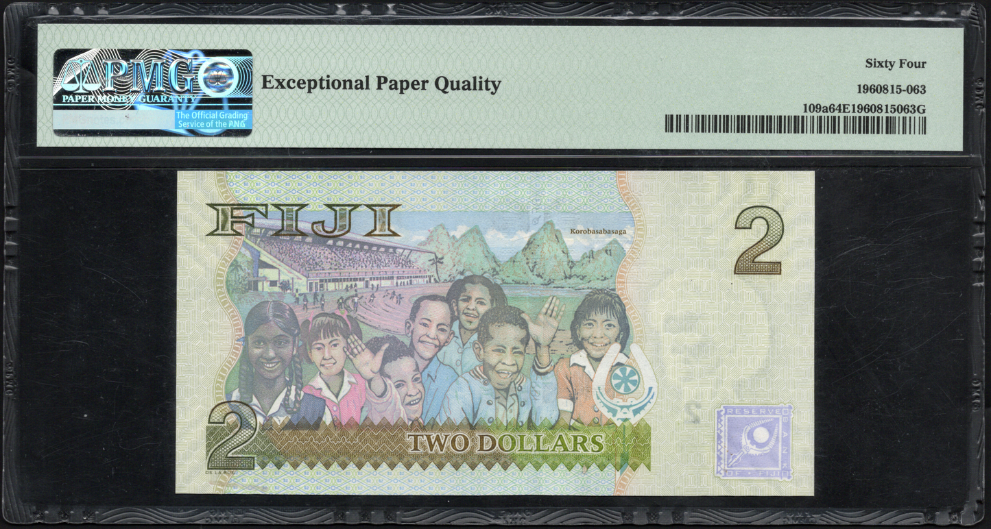 Fiji P# 109a ND (2007) Reserve Bank $2