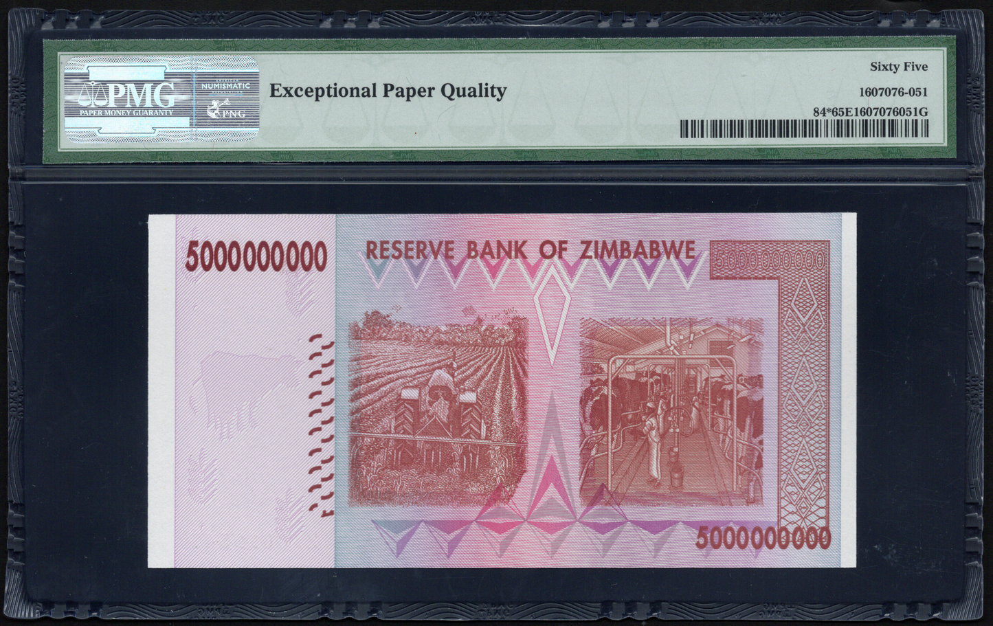 Zimbabwe P# 84 2008 Reserve Bank $5 Billion REPLACEMENT/STAR