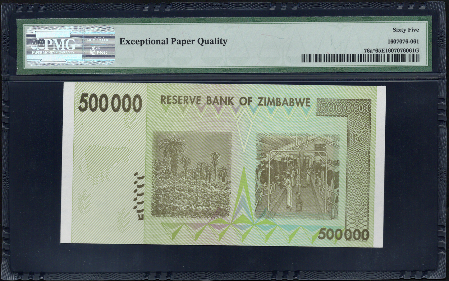 Zimbabwe P# 76a 2008 Reserve Bank $500000 REPLACEMENT/STAR