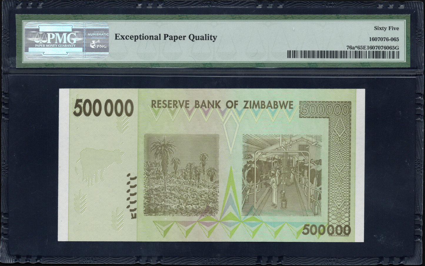 Zimbabwe P# 76a 2008 Reserve Bank $500000 REPLACEMENT/STAR
